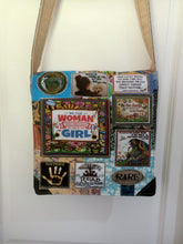 Load image into Gallery viewer, Be the Woman Bag. Handmade from recycled materials.