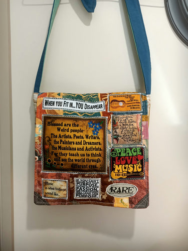 Blessed are the Artists Bag.  Handmade from recycled materials