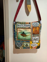 Load image into Gallery viewer, Be Brave Goldfish Bag. Handmade from recycled materials.
