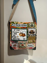 Load image into Gallery viewer, If I Die Bee Bag.  Handmade from recycled materials.