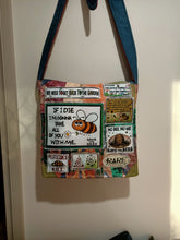Load image into Gallery viewer, If I Die Bee Bag.  Handmade from recycled materials.