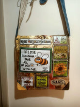 Load image into Gallery viewer, If I Die Bee Bag.  Handmade from recycled materials.