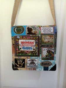 Be the Woman Bag. Handmade from recycled materials.