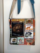 Load image into Gallery viewer, Big Cat Bag. Handmade from recycled materials.
