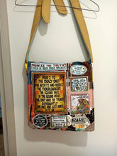Load image into Gallery viewer, Crazy Ones Bag. Handmade from recycled materials.