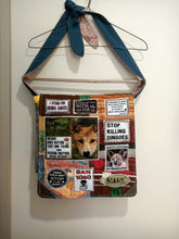 Load image into Gallery viewer, Save the Dingo Bag. Handmade from recycled materials.