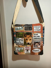 Load image into Gallery viewer, Save the Dingo Bag. Handmade from recycled materials.