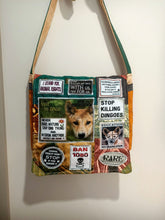 Load image into Gallery viewer, Save the Dingo Bag. Handmade from recycled materials.