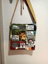 Load image into Gallery viewer, Save the Dingo Bag. Handmade from recycled materials.
