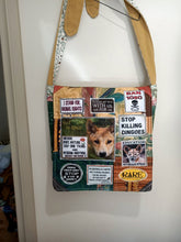 Load image into Gallery viewer, Save the Dingo Bag. Handmade from recycled materials.