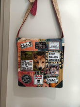 Load image into Gallery viewer, Save the Dingo Bag. Handmade from recycled materials.