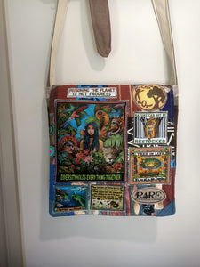 Diversity Bag. Handmade from recycled materials.