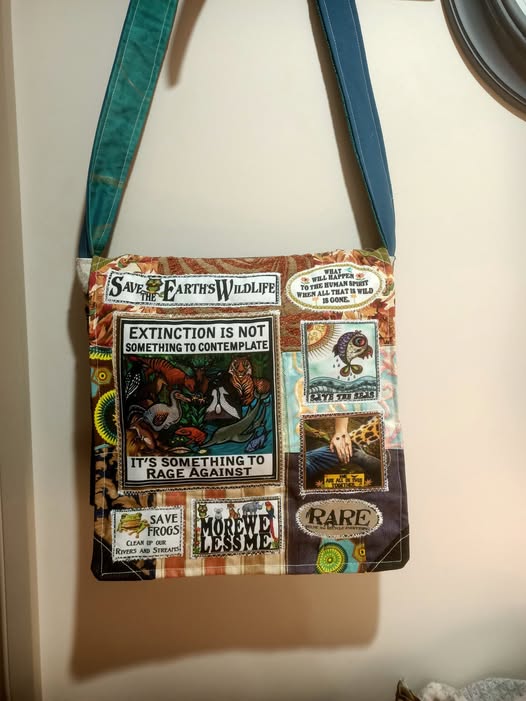 Extinction bag.  Handmade from recycled materials