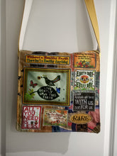Load image into Gallery viewer, Live Gently Bag. Handmade from recycled materials.