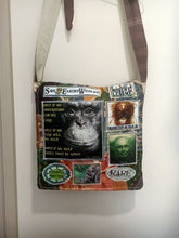 Load image into Gallery viewer, Jane Goodall Bag. Handmade from recycled materials.