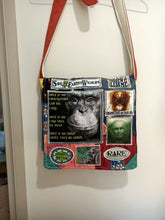 Load image into Gallery viewer, Jane Goodall Bag. Handmade from recycled materials.