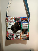 Load image into Gallery viewer, Save the Greyhound Bag. Handmade from recycled materials.