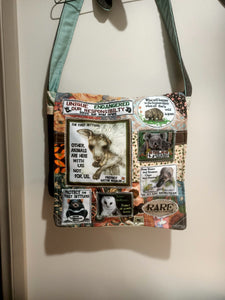 Joey Aussie Wildlife Bag. Handmade from recycled materials.