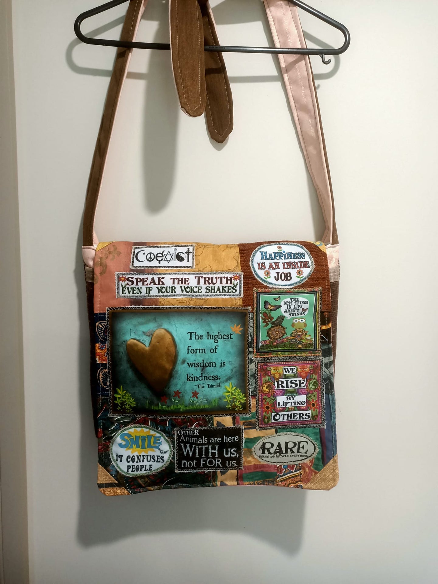 Kindness bag.  Handmade from recycled materials