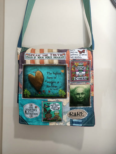 Kindness bag.  Handmade from recycled materials
