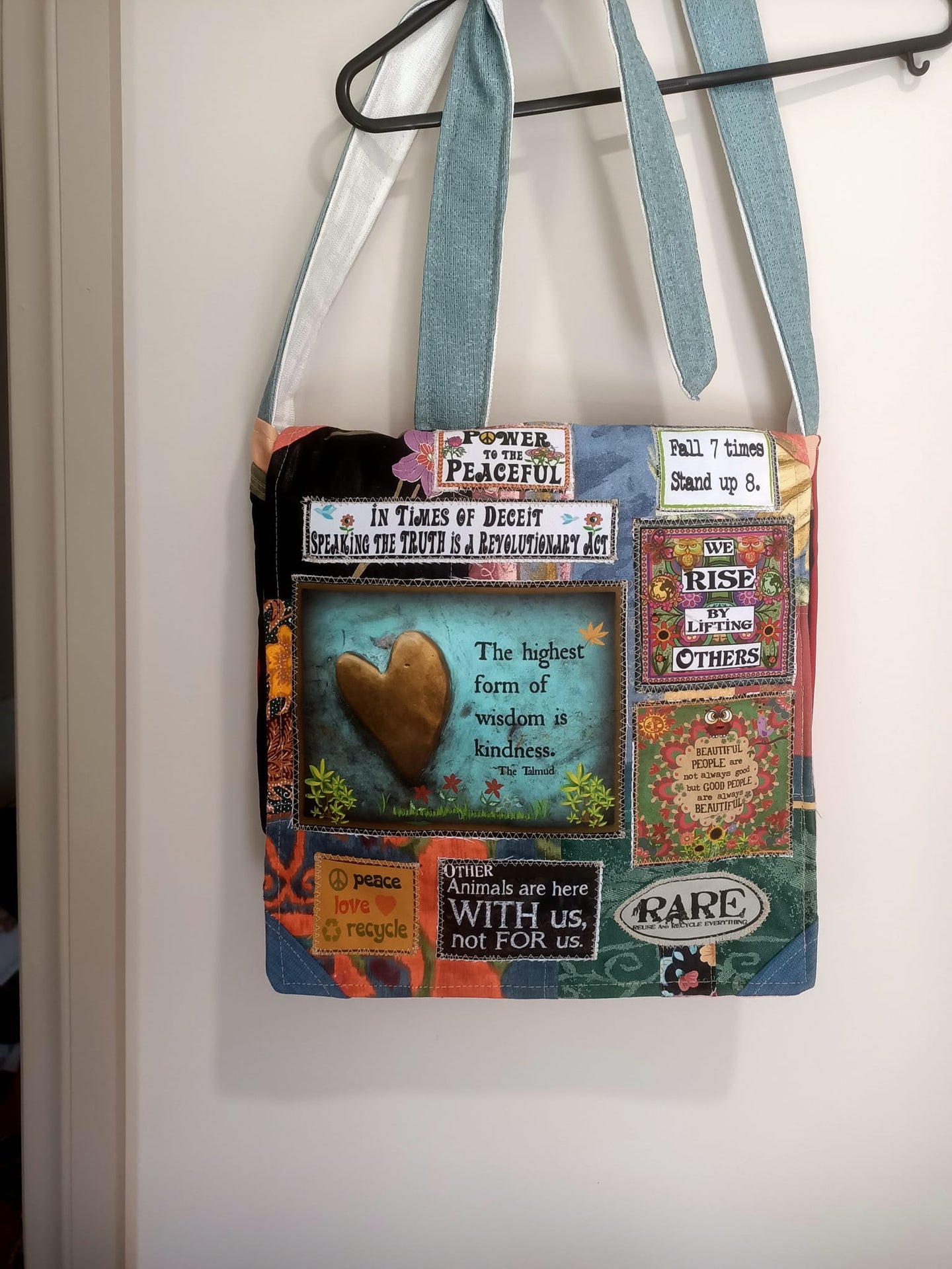 Kindness bag.  Handmade from recycled materials