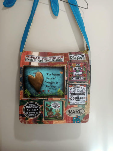 Kindness bag.  Handmade from recycled materials