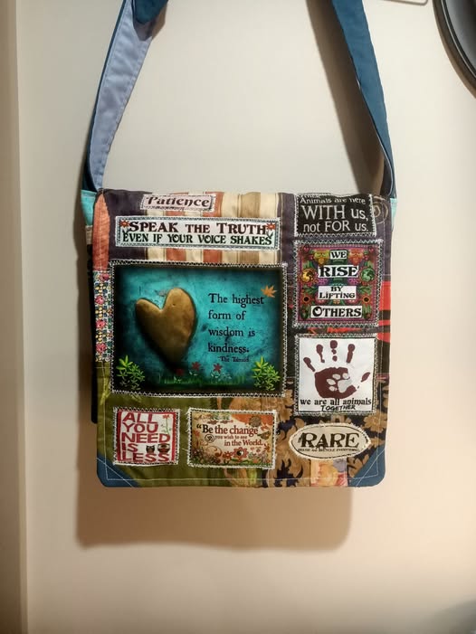 Kindness bag.  Handmade from recycled materials