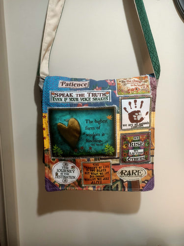 Kindness bag.  Handmade from recycled materials