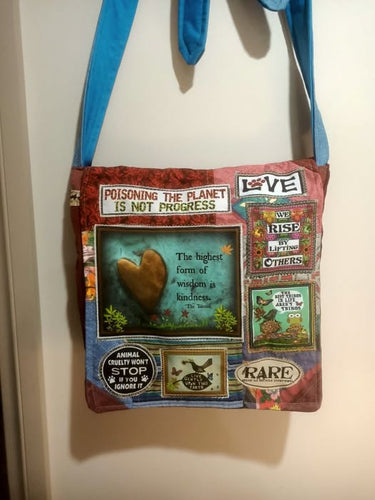 Kindness bag.  Handmade from recycled materials