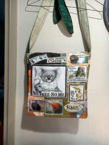 Save the Koala Bag. Handmade from recycled materials.