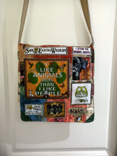 Load image into Gallery viewer, I Like other Animals Bag. Handmade from recycled materials.
