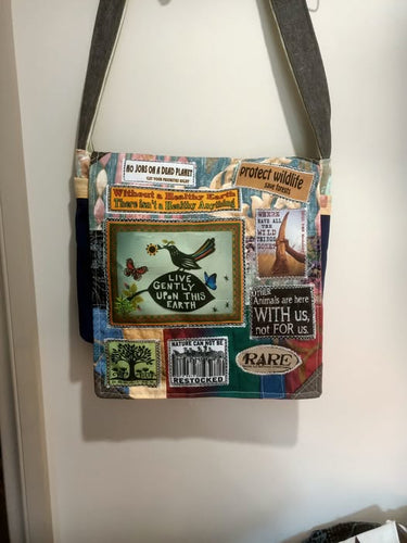 Live GentlyBag. Handmade from recycled materials.