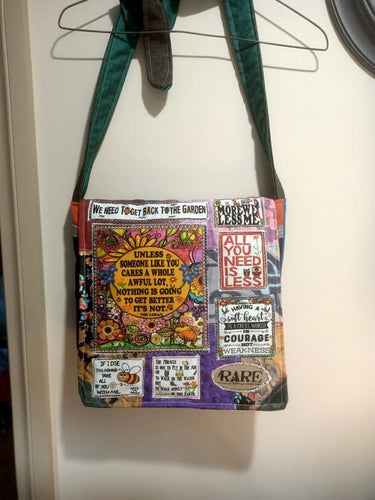 Lorax Bag. Handmade from recycled materials.