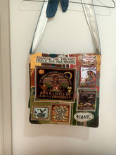 Load image into Gallery viewer, Mostly Peace bag. Handmade from recycled materials.