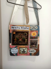 Load image into Gallery viewer, Mostly Peace bag. Handmade from recycled materials.