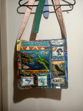 Load image into Gallery viewer, Protect the Oceans Bag. Handmade from recycled materials.
