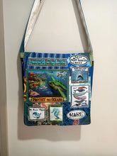 Load image into Gallery viewer, Protect the Oceans Bag. Handmade from recycled materials.