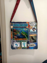 Load image into Gallery viewer, Protect the Oceans Bag. Handmade from recycled materials.