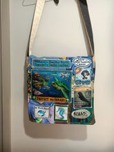 Load image into Gallery viewer, Protect the Oceans Bag. Handmade from recycled materials.