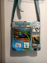 Load image into Gallery viewer, Protect the Oceans Bag. Handmade from recycled materials.