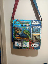Load image into Gallery viewer, Protect the Oceans Bag. Handmade from recycled materials.