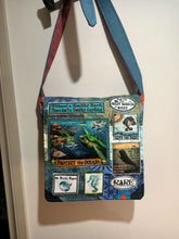 Load image into Gallery viewer, Protect the Oceans Bag. Handmade from recycled materials.