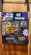 Load image into Gallery viewer, Planet Needs You Bag. Handmade from recycled materials.