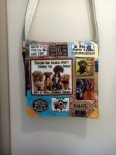 Load image into Gallery viewer, Rescue Pound Dog Bag. Handmade from recycled materials.