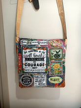 Load image into Gallery viewer, Soft Heart Bag. Handmade from recycled materials.