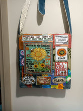 Load image into Gallery viewer, Sunflower Bag. Handmade from recycled materials.