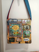 Load image into Gallery viewer, Sunflower Bag. Handmade from recycled materials.