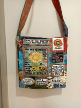 Load image into Gallery viewer, Sunflower Bag. Handmade from recycled materials.