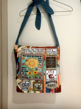 Load image into Gallery viewer, Sunflower Bag. Handmade from recycled materials.