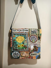 Load image into Gallery viewer, Sunflower Bag. Handmade from recycled materials.
